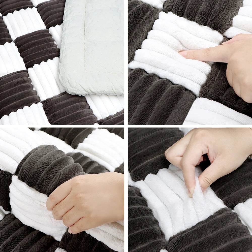 Pet Mat Warm, Scratchable Blanket, Anti-slip Washable Cushion Sofa Couch Cover Protector For Large Dogs