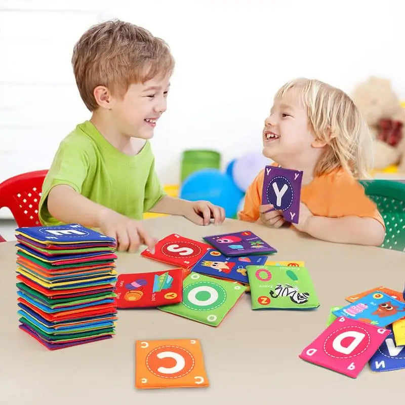 Toddler Soft Books, Alphabet Number Bath Cloth Books, Portable Early Childhood Enlightenment Books for Kids