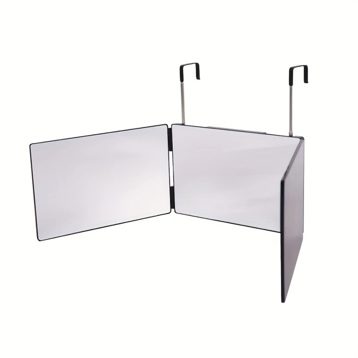 Black Makeup Vanity Mirror for Men/Women, 1pcs Trifold Hair Cut Mirror for Self-Hair Cutting - 3 Way Mirror