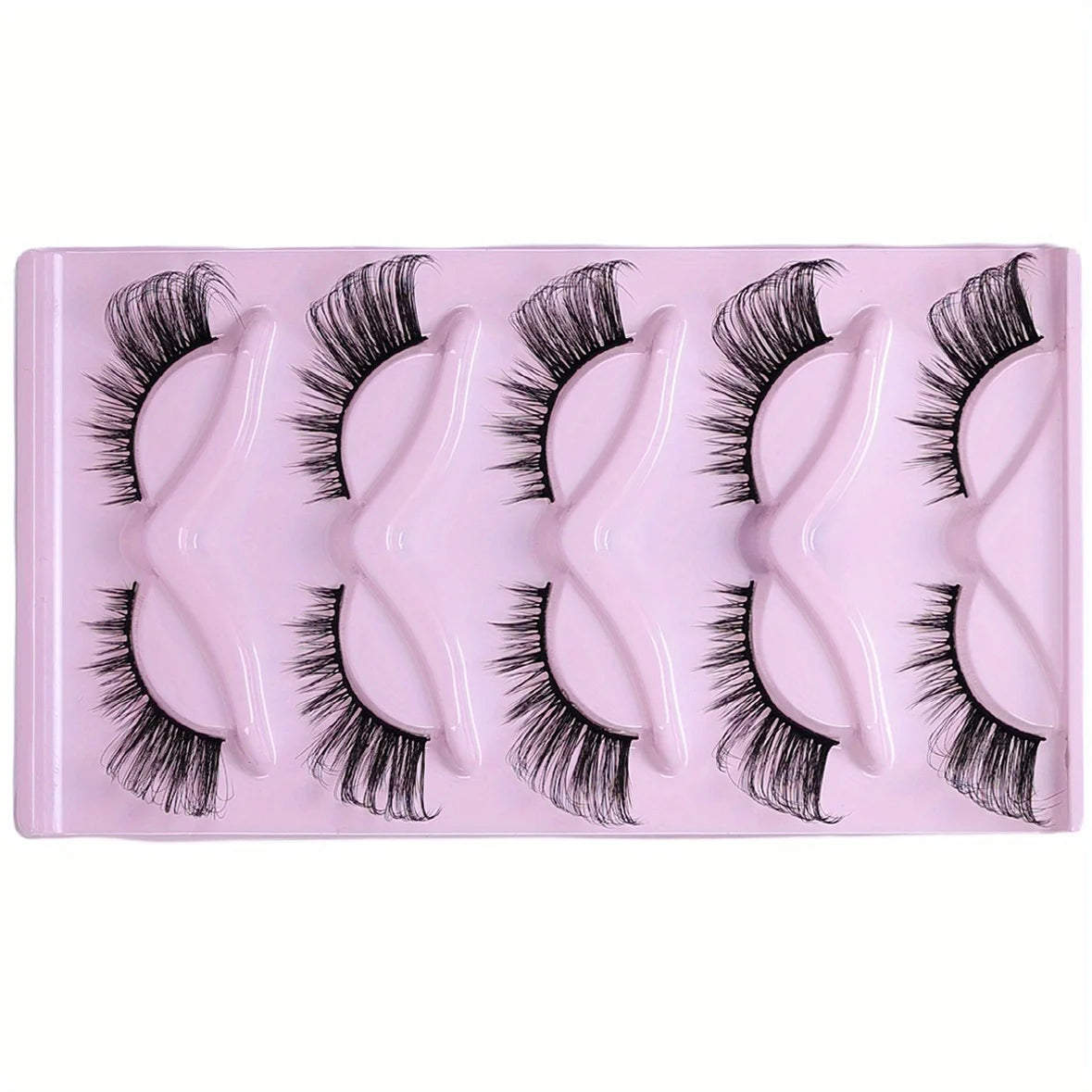 45Pairs/9Pack Cat Eye Lashes Elongated Strip Thick False Eyelashes