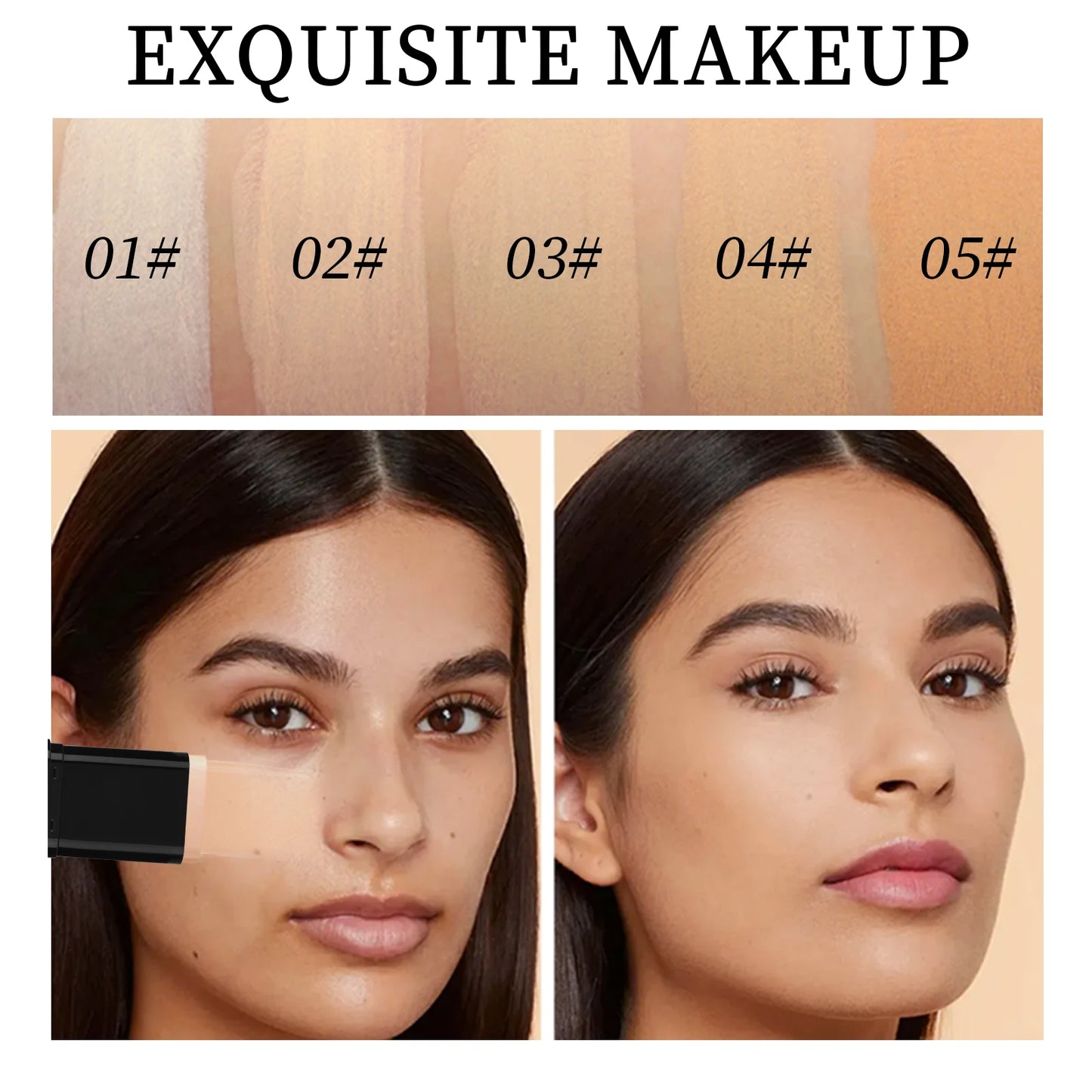 O'Cheal Two-In-One Concealer Foundation Stick Facial Matte, Waterproof Bronzer Contouring Moisturizing Makeup Cream