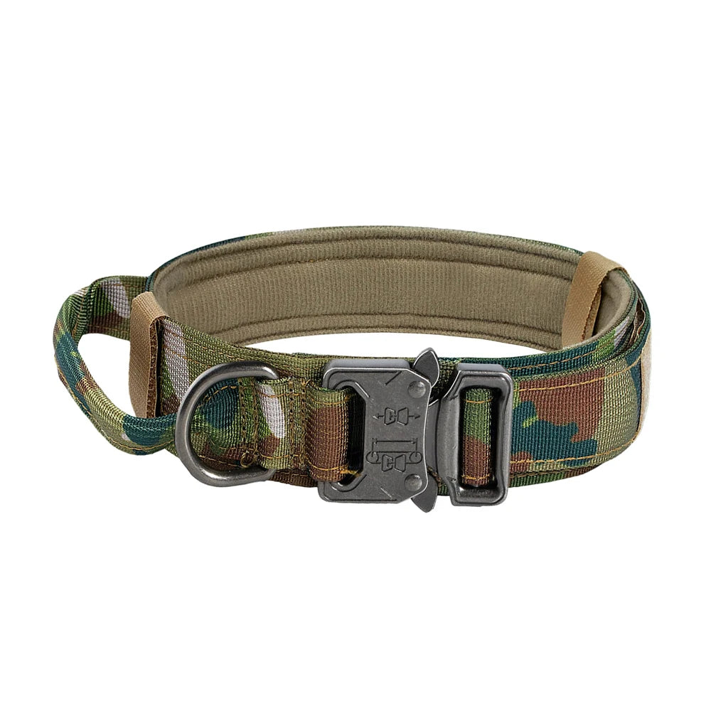 Dog Training Collar Adjustable Tactical Dog Collar And Leash Set,  Control Handle Pet Lead Collar For Small/Big Dogs