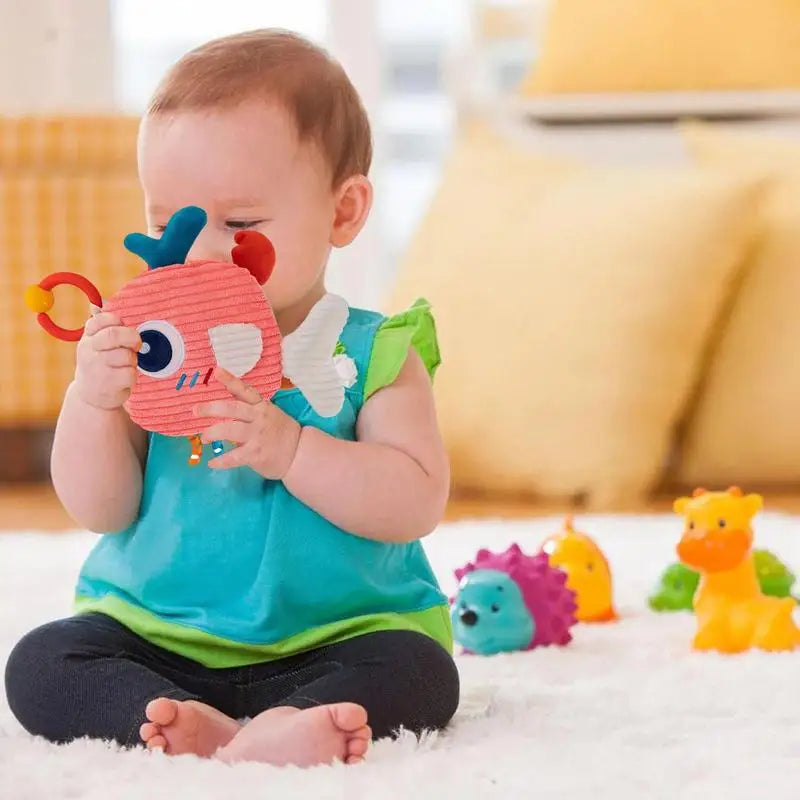 Soft Babies Cloth Books, Animal Soft Sensory Books with Rustling Sound, Early Education Toys for Toddlers, Babies & Kids