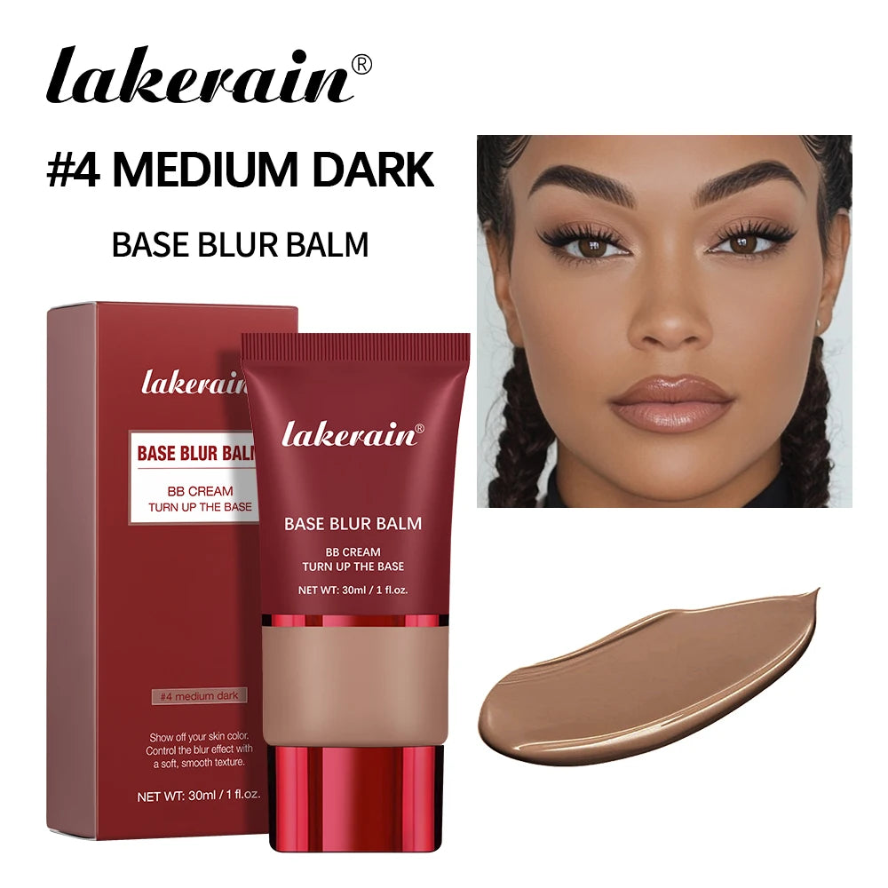 Matte Base Blur Balm Soft Light Focus Matte Cream Coverage Concealer, Waterproof Long-lasting Natural Foundation Cosmetics Makeup