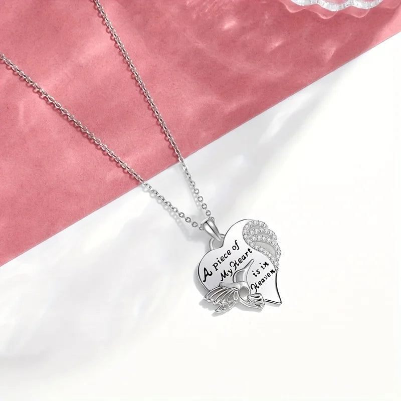 Hummingbird Pendant Necklace - Elegant Unisex Jewelry