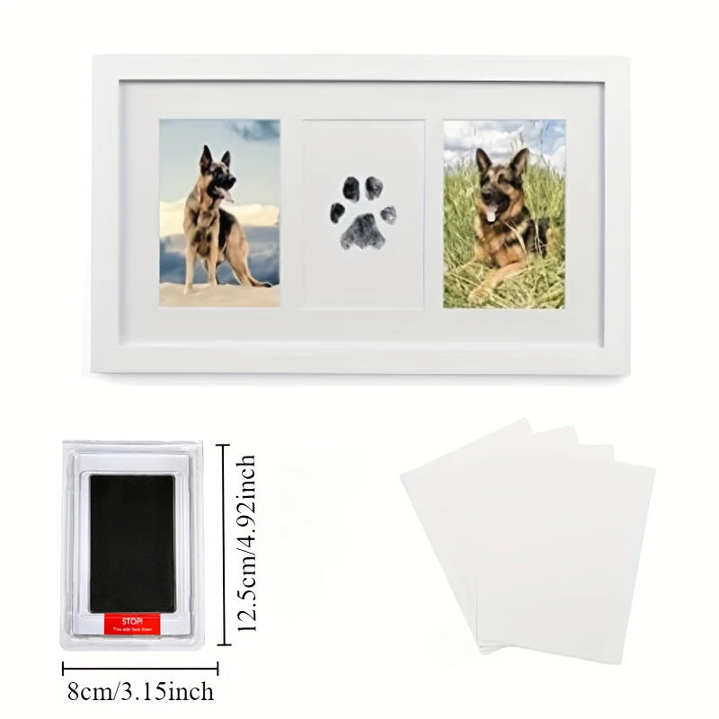 Pet Paw Print Commemorative Ink Pad, og or Cat Pet Owner Keepsake, DIY Inkless Handprints and Pet Pawprint Impression Making Kit