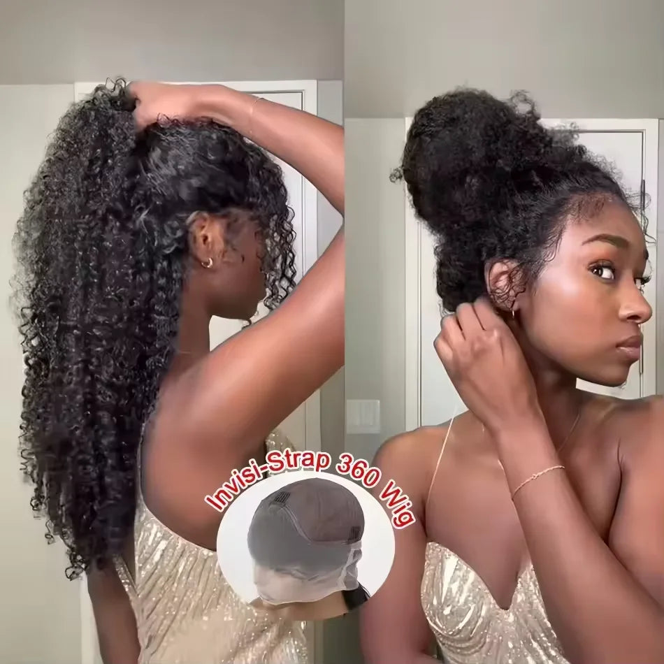 Glueless Wigs Human Hair Ready To Wear Deep Wave 5x5 HD Lace Closure Wig 13x6 Curly Human Hair Wig 360 Water Wave Human Hair Wig