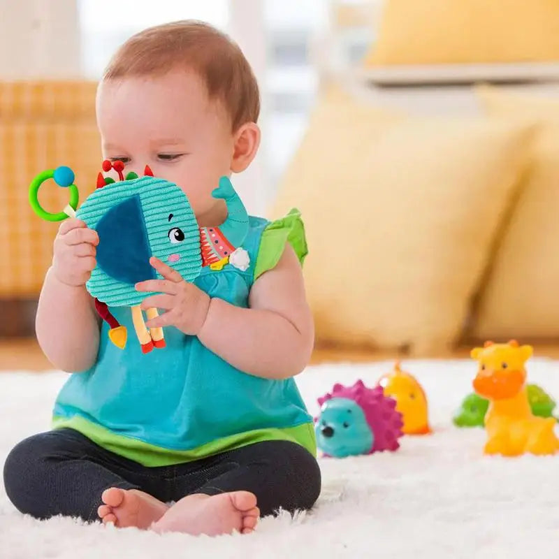 Soft Babies Cloth Books, Animal Soft Sensory Books with Rustling Sound, Early Education Toys for Toddlers, Babies & Kids