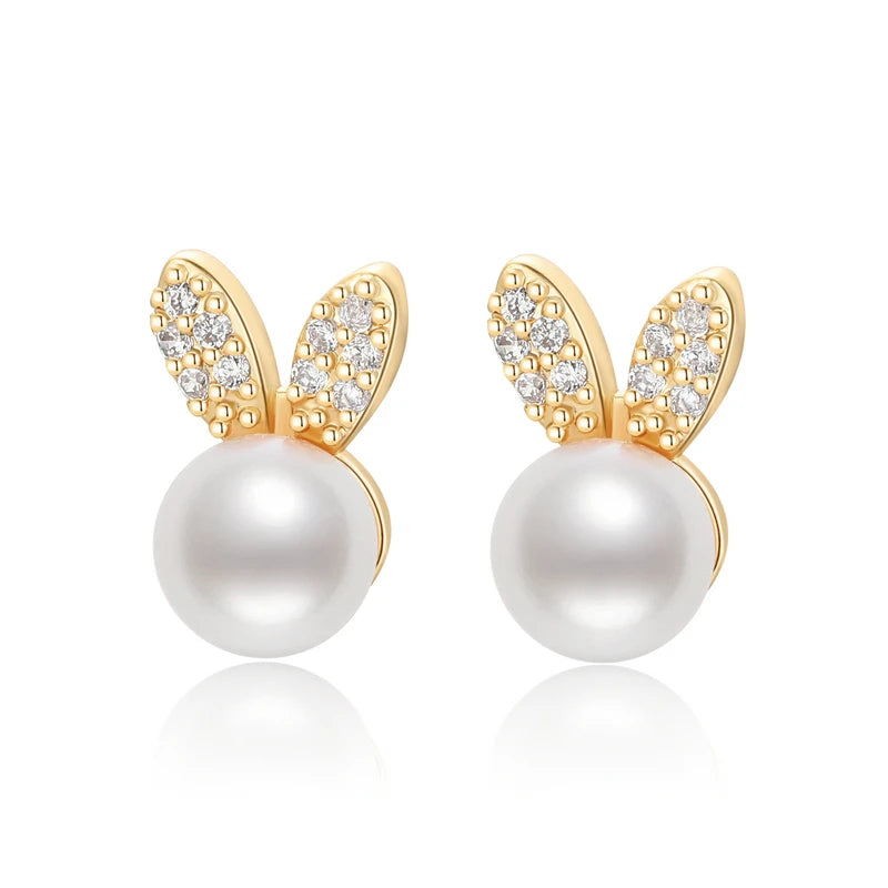Real Natural Freshwater Pearl Earrings
