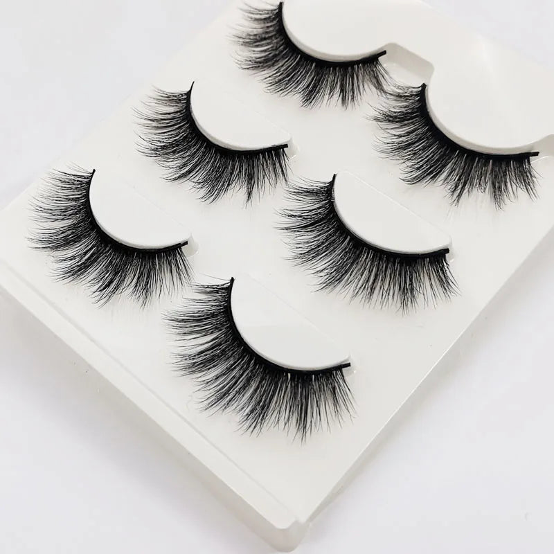 Lashes 3/7/10 3D Faux Mink Lashes Dramatic Fluffy Soft Extension Makeup Tool