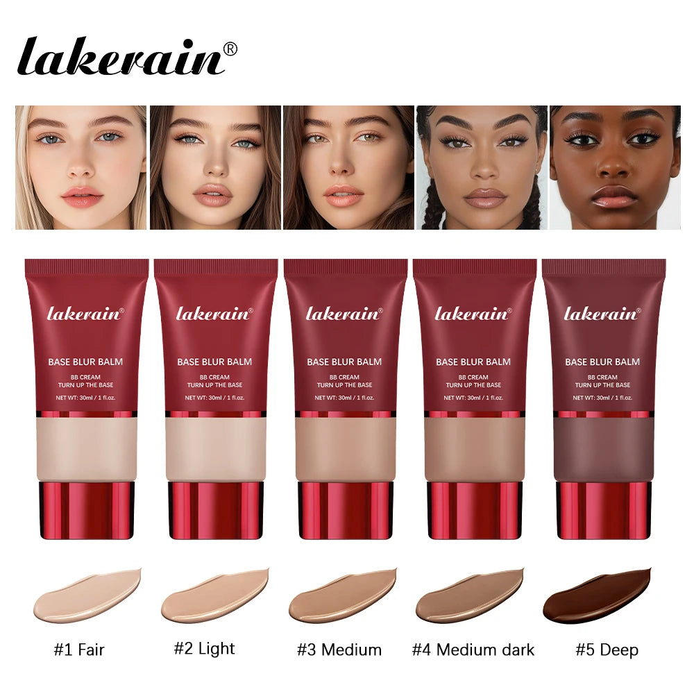Matte Base Blur Balm Soft Light Focus Matte Cream Coverage Concealer, Waterproof Long-lasting Natural Foundation Cosmetics Makeup