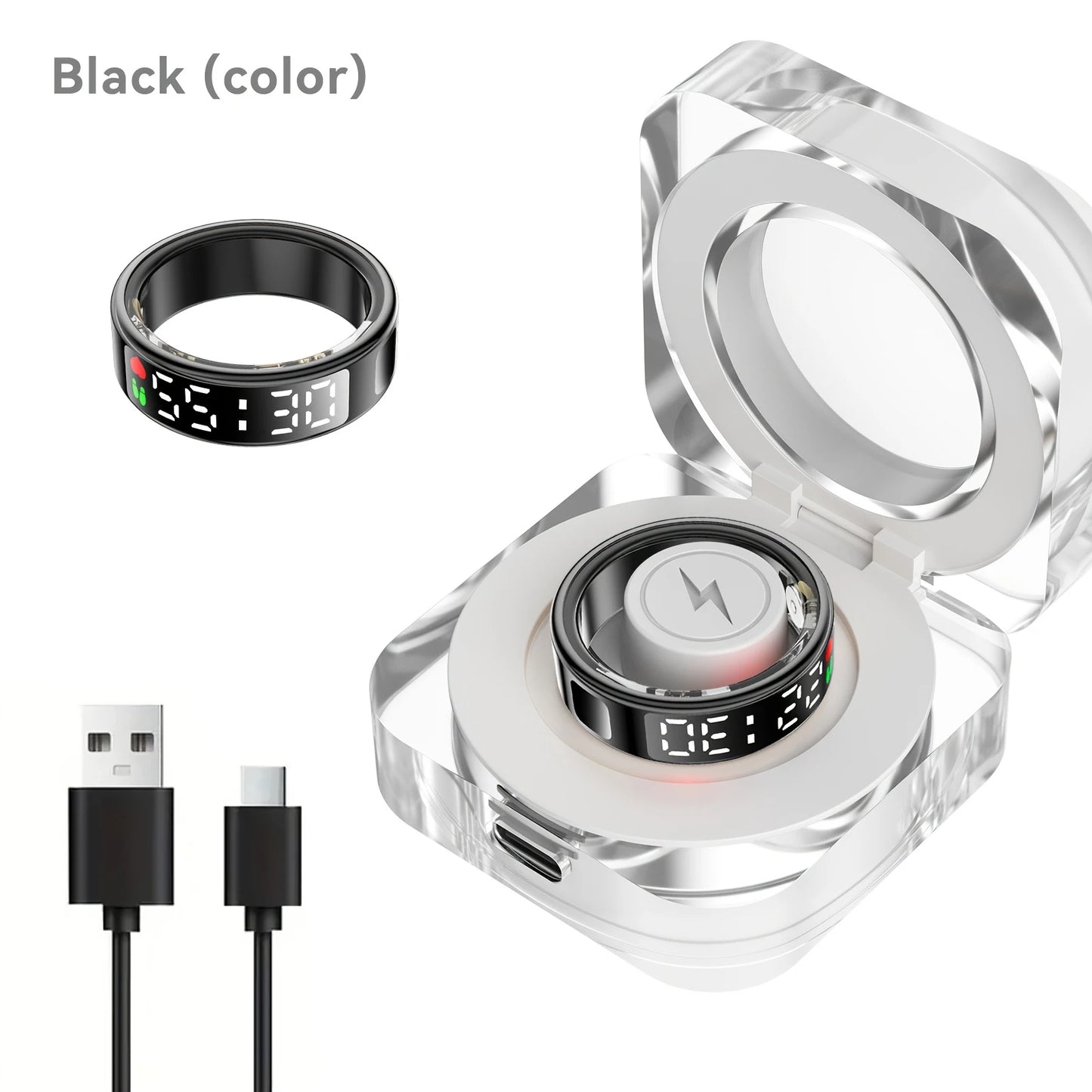 Smart ring, sleep tracking, motion monitoring, compatible with iPhone and Android, smart gift suitable for women and men