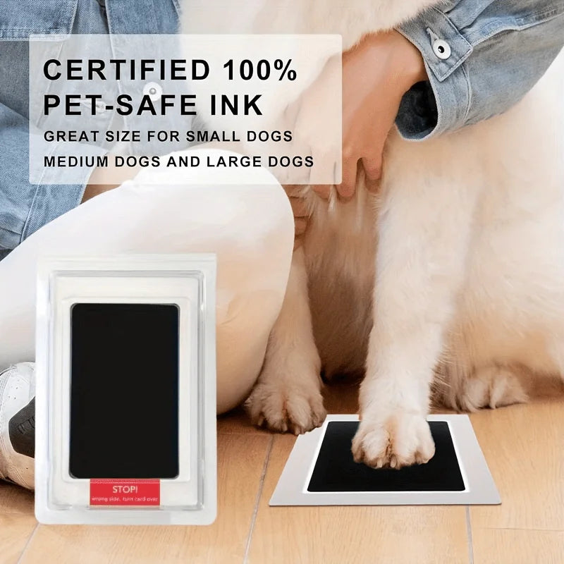 Pet Paw Print Commemorative Ink Pad, og or Cat Pet Owner Keepsake, DIY Inkless Handprints and Pet Pawprint Impression Making Kit
