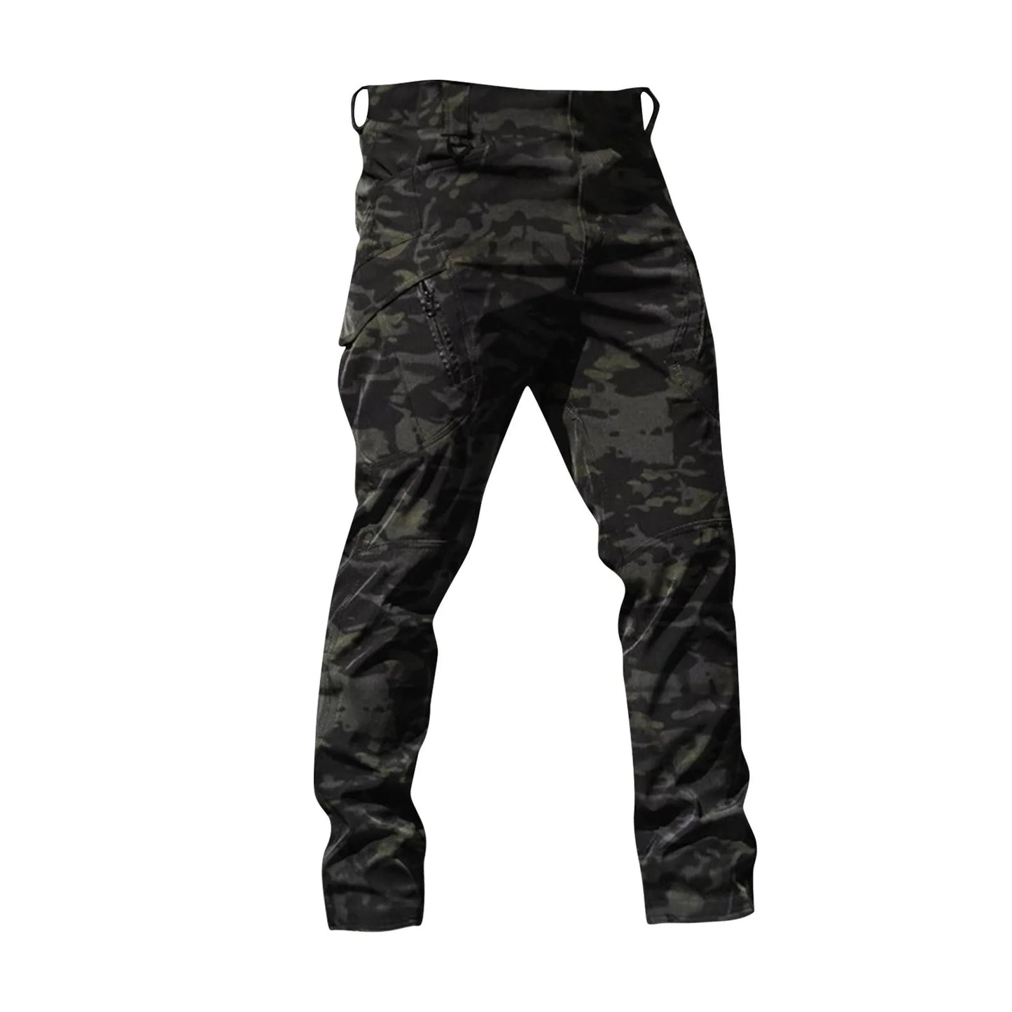 Outdoor Stretch Water-Resistant Hiking and Wear-Resistant Camouflage Pants