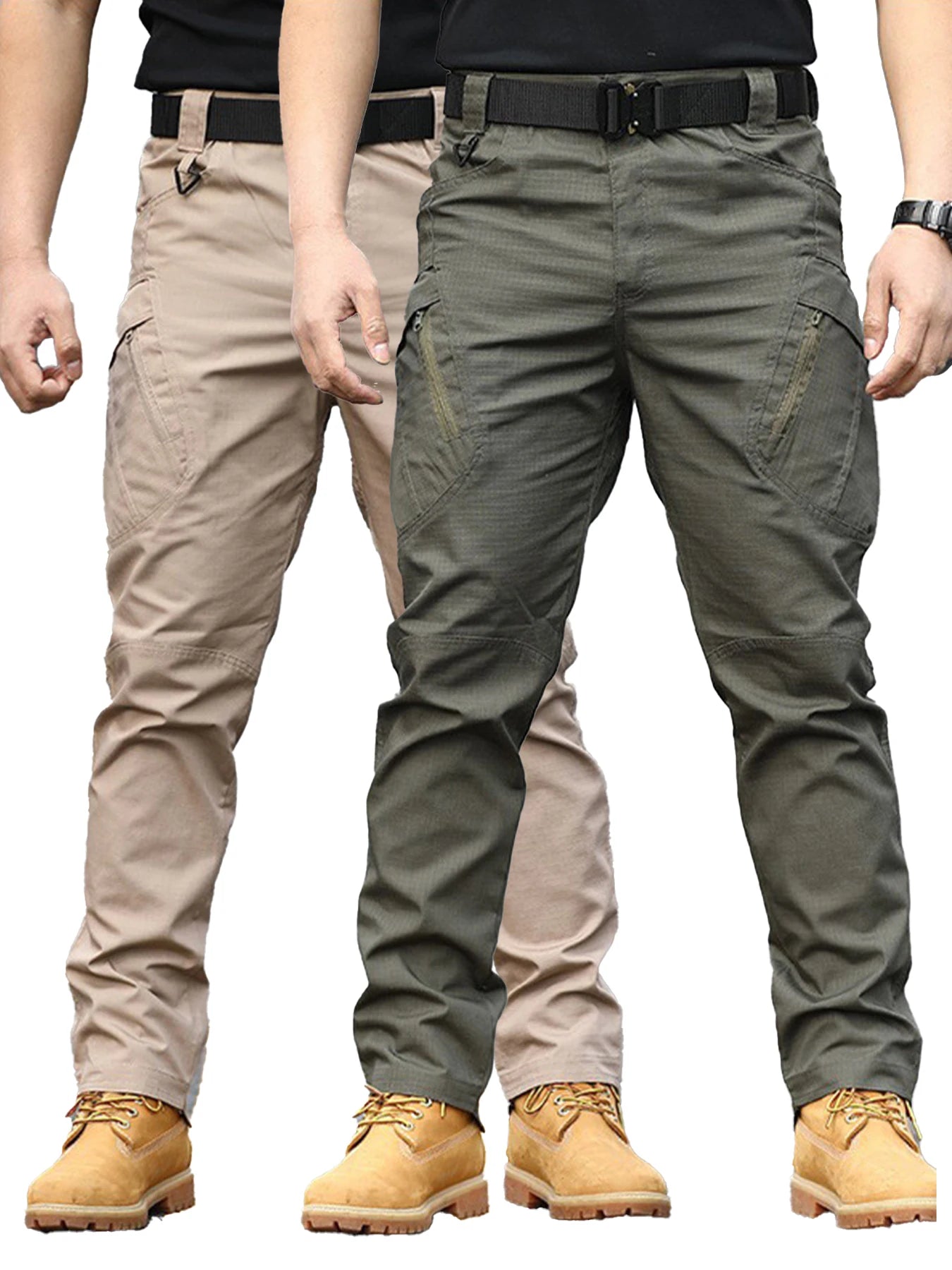 Men's Cargo pants, Large Size twill adjustment fit easy pants
