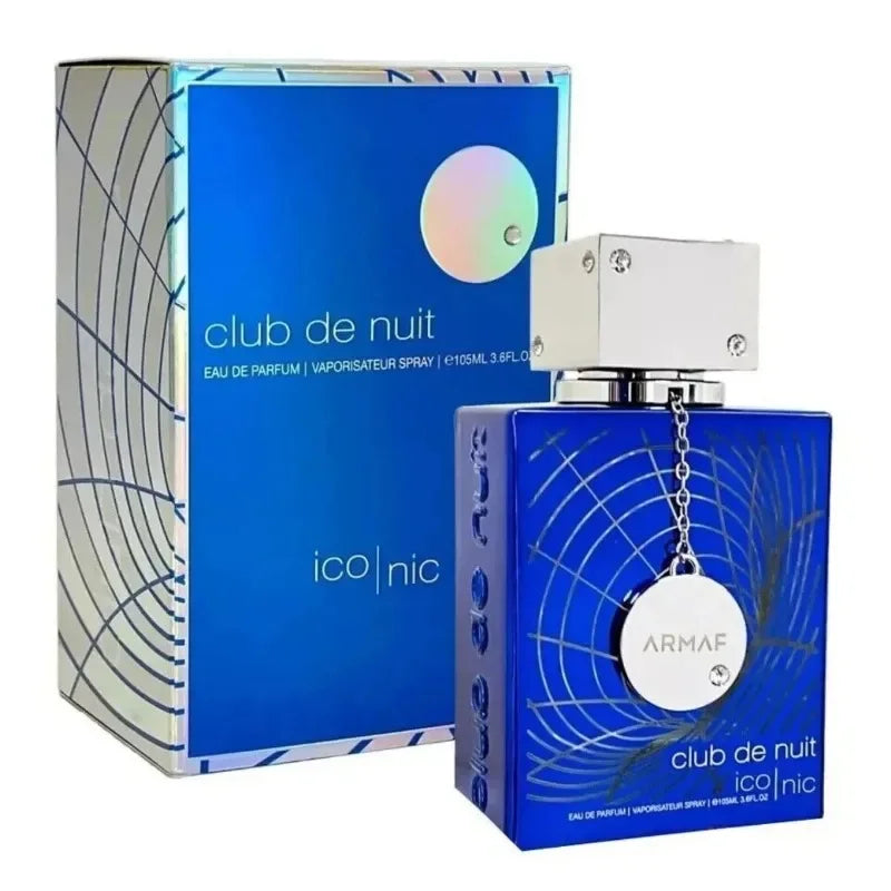 Armaf Club de Nuit Blue Iconic Eau de Parfum 105ml, Original Arab Perfumes, Lasting Fresh Pheromone Perfume Cologne for Men