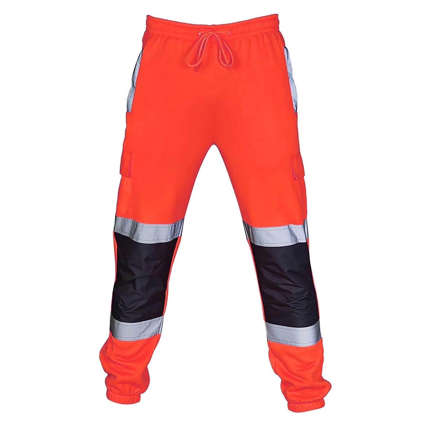 Reflective Stripes Strips Men Work Hi Vis High Visibility Work Wear Road Construction Safety Trousers