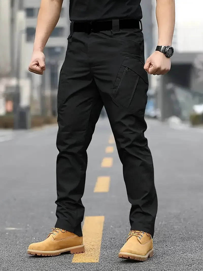Men's Cargo pants, Large Size twill adjustment fit easy pants