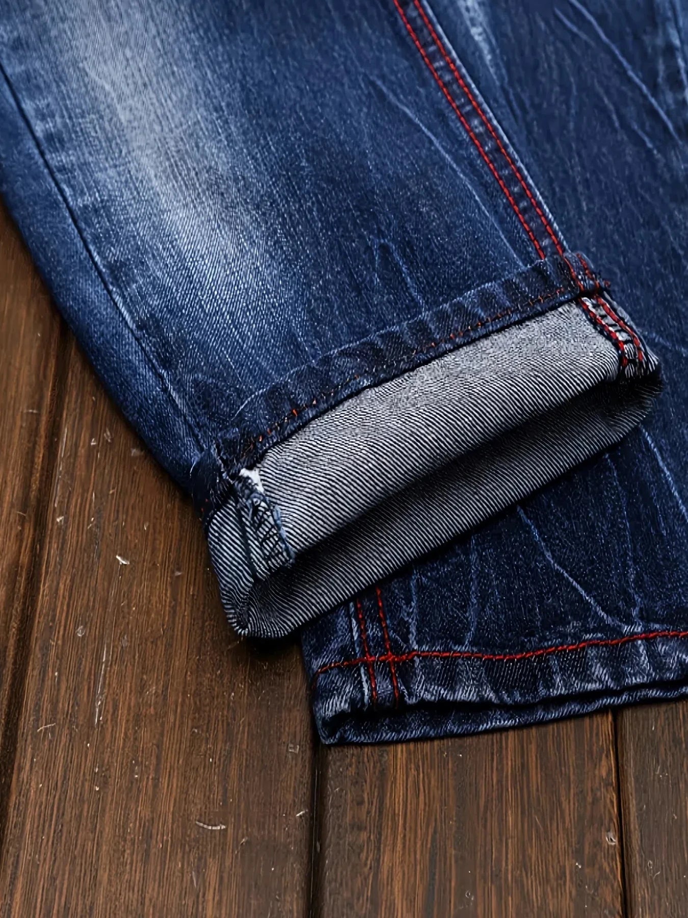 Men's Ripped Straight Trendy Jeans