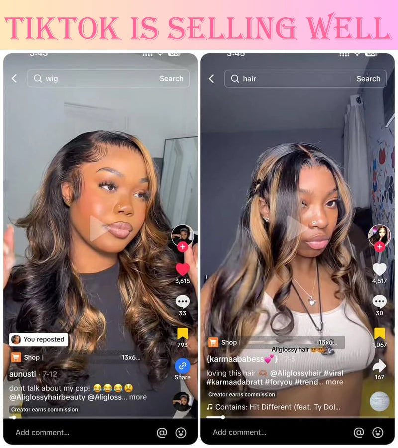 1B/30 Highlight Wig Human Hair Ombre Blonde Colored Body Wave 13X4 Lace Frontal Preplucked