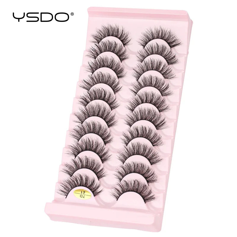 Lashes 3/7/10 3D Faux Mink Lashes Dramatic Fluffy Soft Extension Makeup Tool