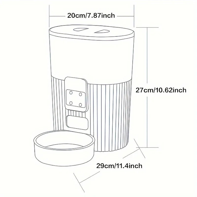 PAPIFEED cat automatic feeder dog fixed feeding machine Wi-Fi remote smart pet food dispenser