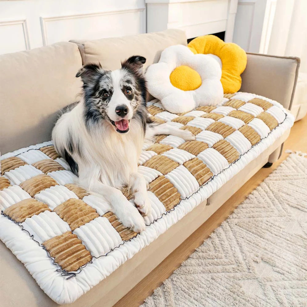 Dog Bed Warm, Mat for Car Seat Cover, Pet Cat Blanket, Anti-slip Washable Cushion Sofa Couch Cover Protector For Pets