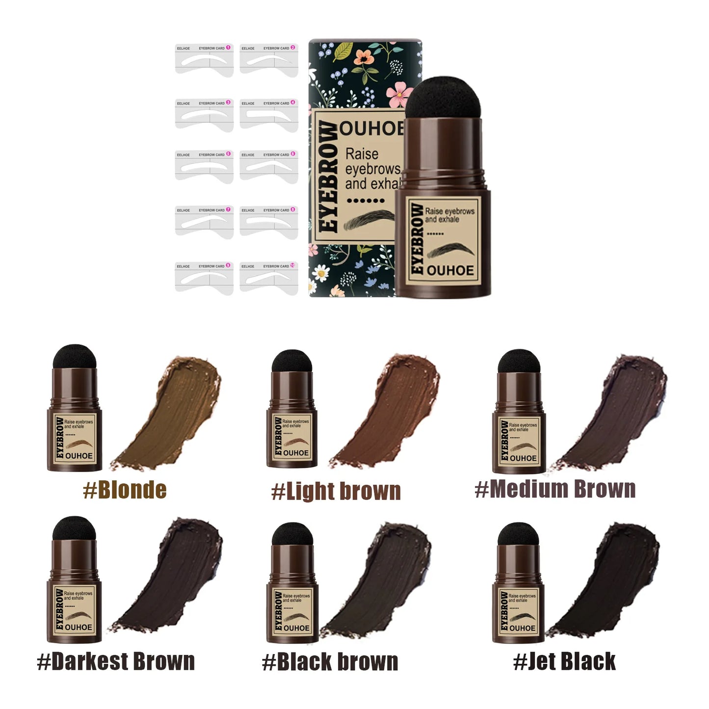Seal Eyebrow Powder Stick, Waterproof, Sweat Proof, No Shedding, Shadow Powder