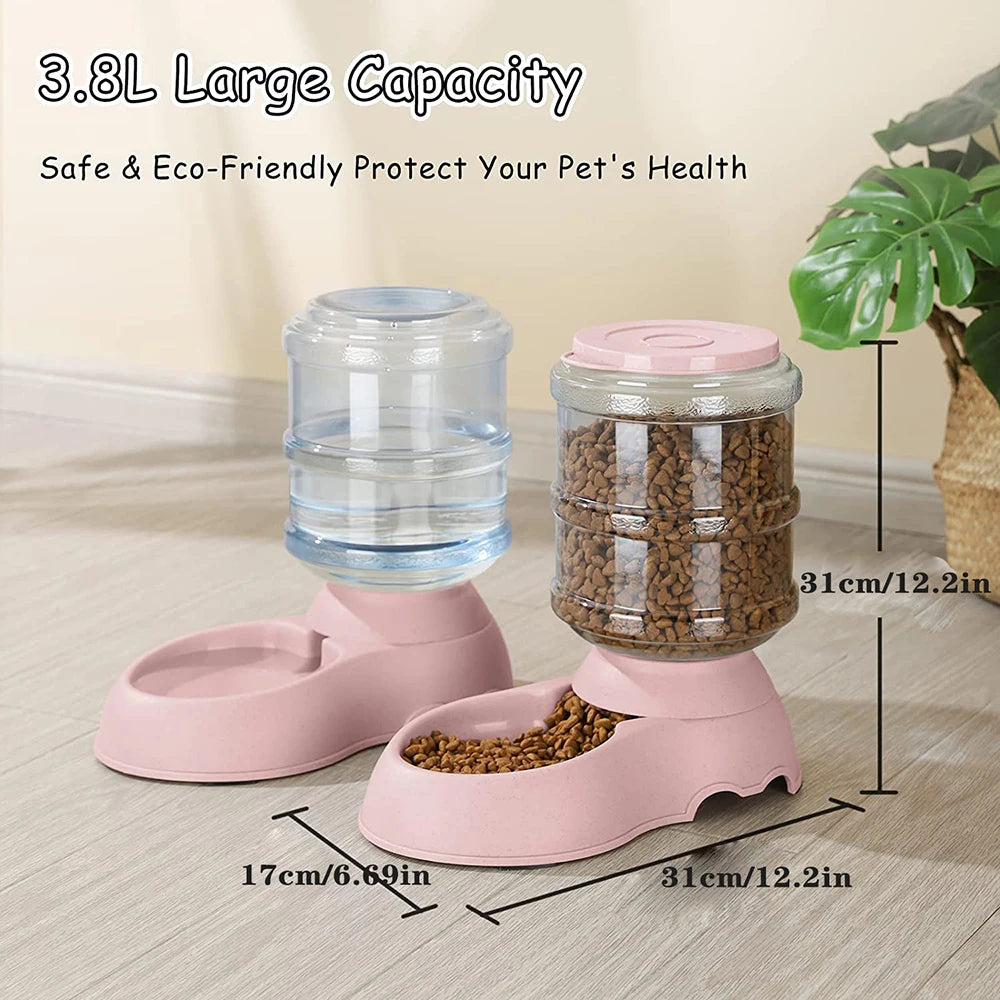 Automatic Water Dispenser Large Capacity Pet Feeder Small Dog Food Bowl and Cat Feeder Drinking Bowl Pet Feeding Drinker Water Bowl