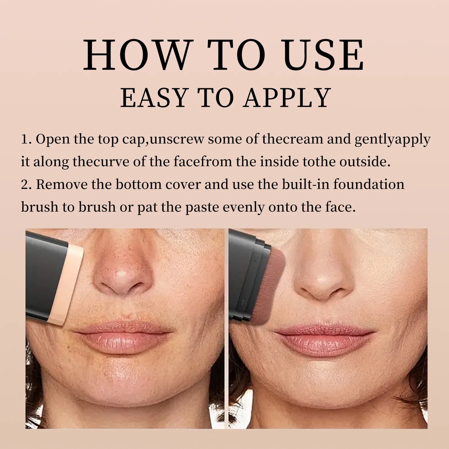 O'Cheal Two-In-One Concealer Foundation Stick Facial Matte, Waterproof Bronzer Contouring Moisturizing Makeup Cream