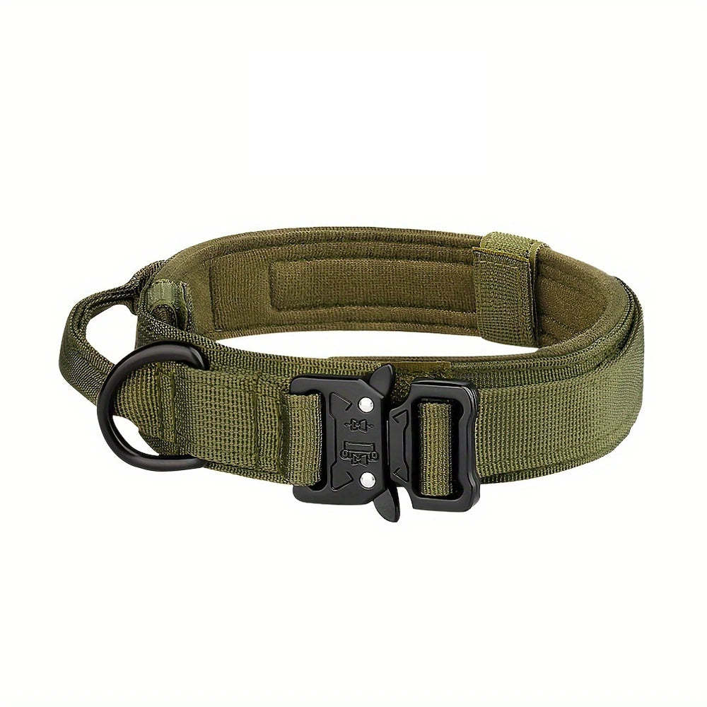 Dog Training Collar Adjustable Tactical Dog Collar And Leash Set,  Control Handle Pet Lead Collar For Small/Big Dogs