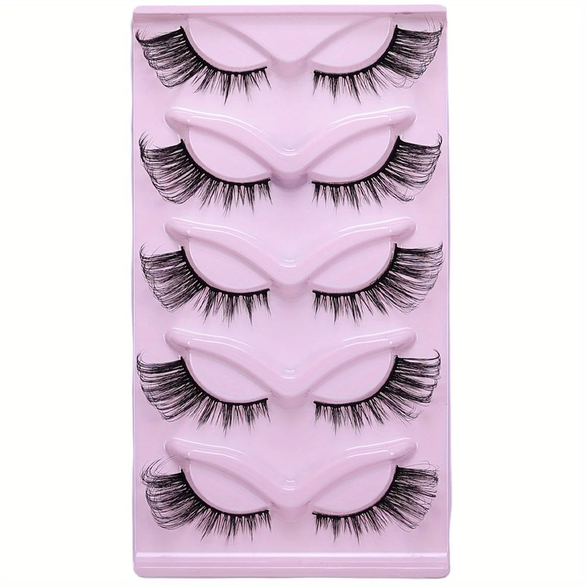 45Pairs/9Pack Cat Eye Lashes Elongated Strip Thick False Eyelashes