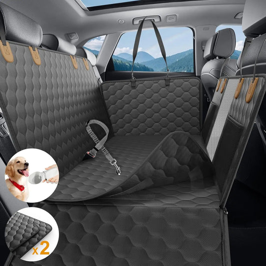 Waterproof Pet Travel Accessories Foldable Dog Car Seat, Car Pet Seat Safety Hammock, Trunk Mat Car Rear Back Seat Protector