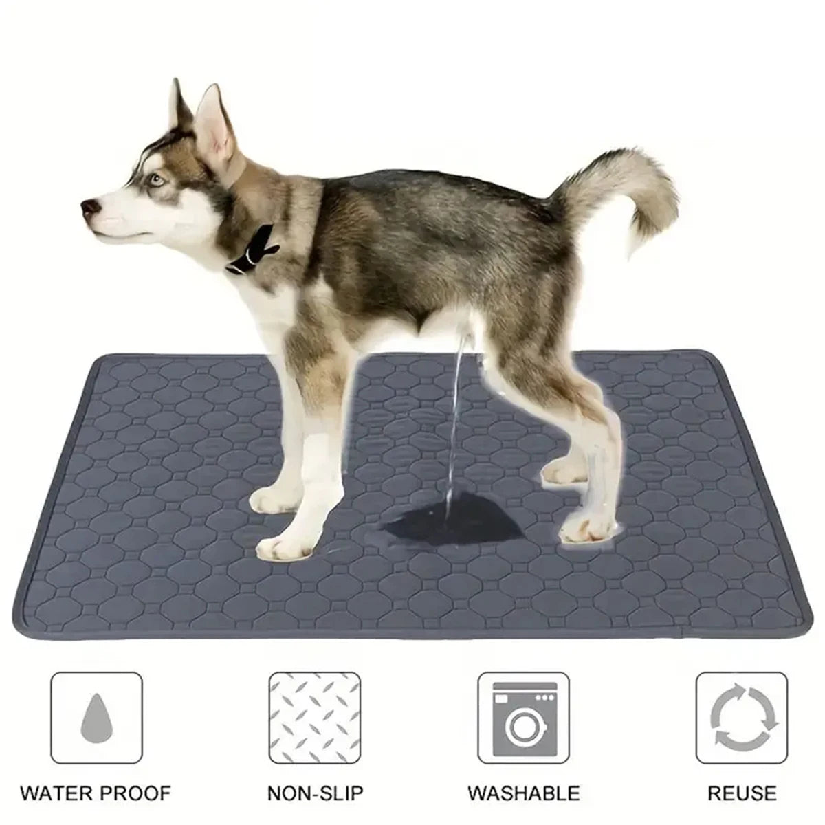 Winter Dog Pee Pad Reusable Washable Dog Urine Mat, Car Seat Floor Sofa Waterproof Absorbent Puppy and Cat Training