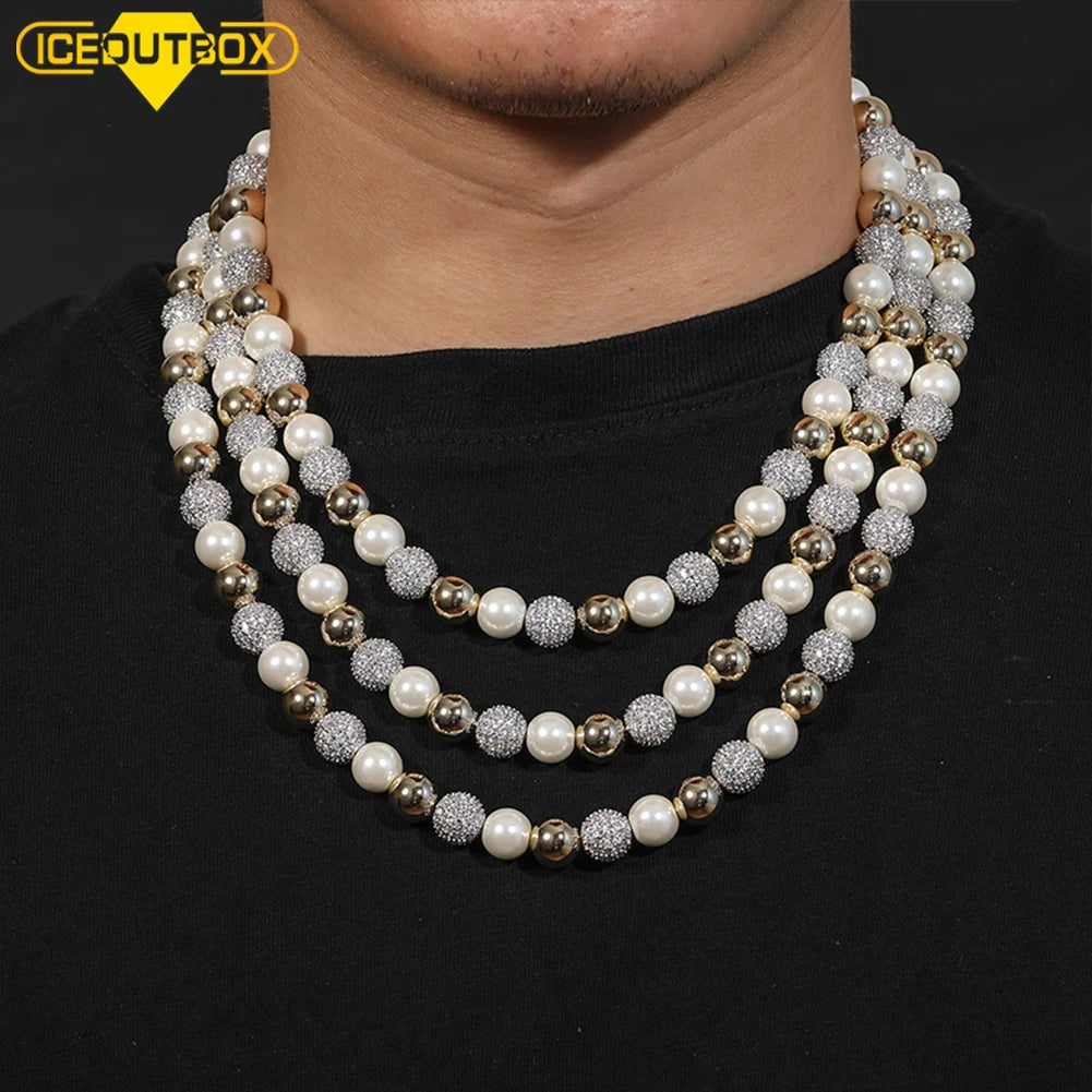 Fashion Imitation Pearl Necklace Cubic Zircon Bal Fashion Jewelry