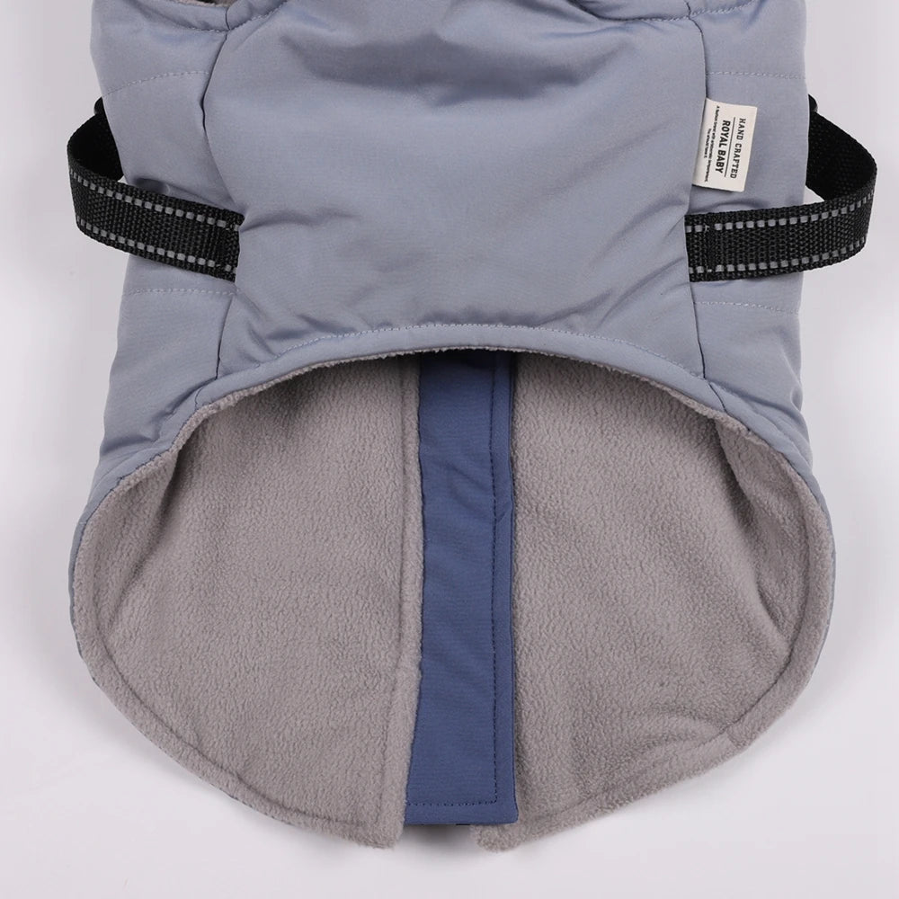 Winter Pet Dog Jacket with Harness, Warm Dog Clothes Waterproof, Big Dog Coat Outfits