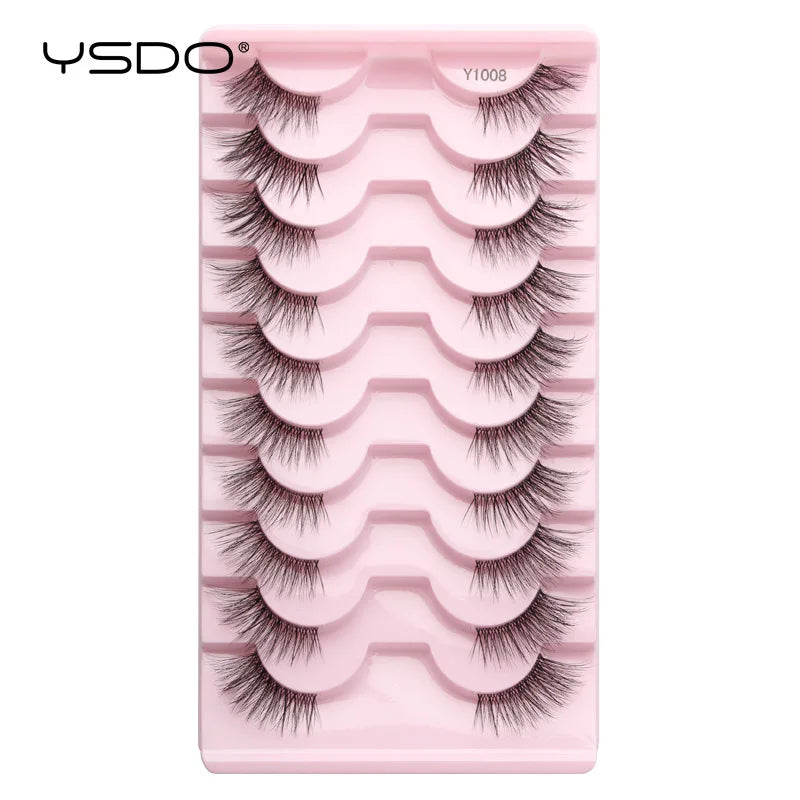 Lashes 3/7/10 3D Faux Mink Lashes Dramatic Fluffy Soft Extension Makeup Tool