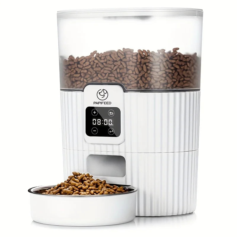 PAPIFEED cat automatic feeder dog fixed feeding machine Wi-Fi remote smart pet food dispenser