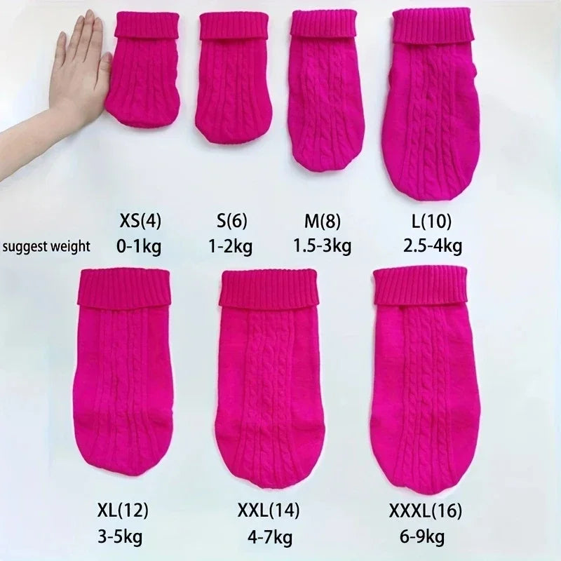 Dog Winter Clothes Knitted Pet Clothes For Small Medium Dogs, Chihuahua Puppy Pet Sweater/Yorkshire Pure Dog Sweater Ropa Perro