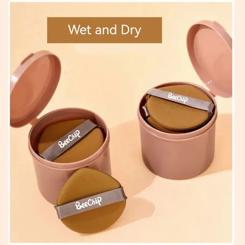 7PCS Powder Puff Prevents Bacteria Buildup, Powder Puff Storage Box, Evenly Applies Makeup Create A Flawless Makeup Look