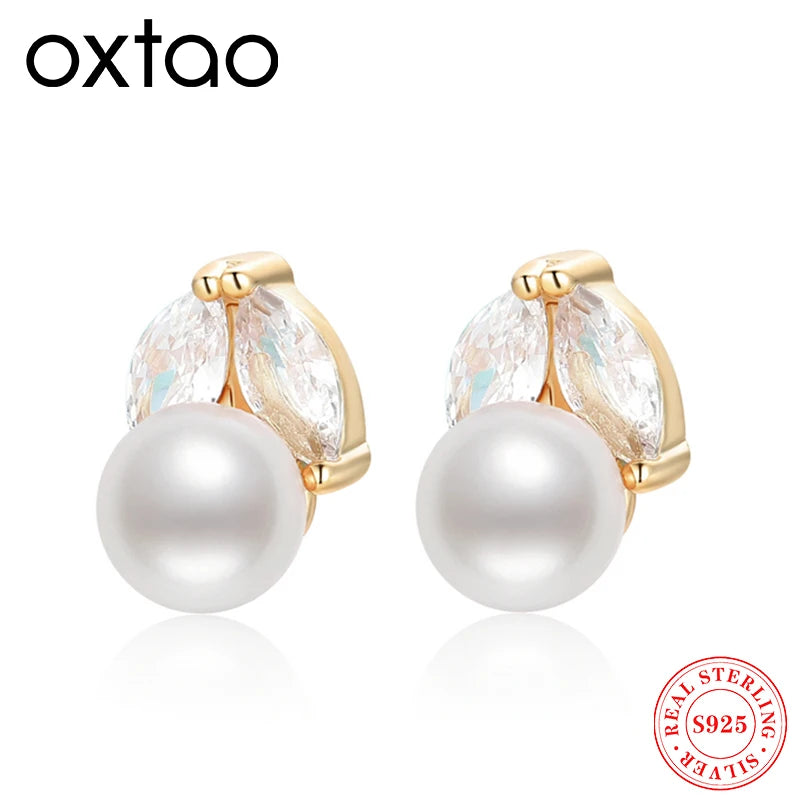 Real Natural Freshwater Pearl Earrings