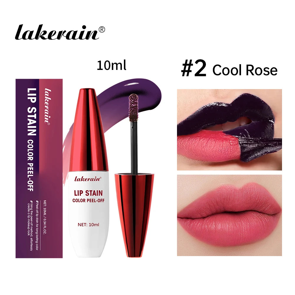 Peel Off Lip Gloss, Matte Natural Mist Lip Tinted, Waterproof Long Lasting Lipstick, Tear Contour Stain Cosmetic