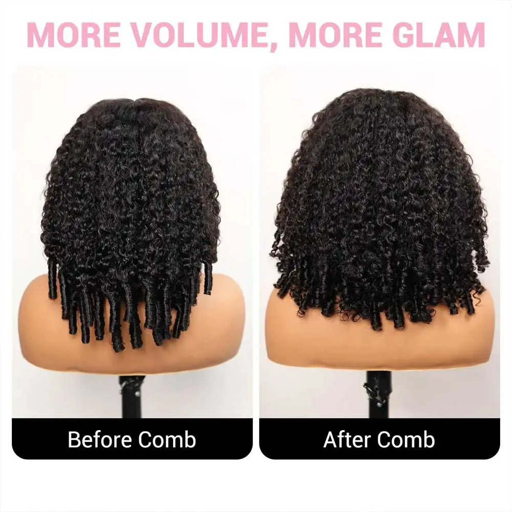 250% Density Burmese Curly Human Hair Wig, 13x4 HD Transparent Lace Frontal Wigs, Pre Plucked Rem Hair Wigs 28 Inch