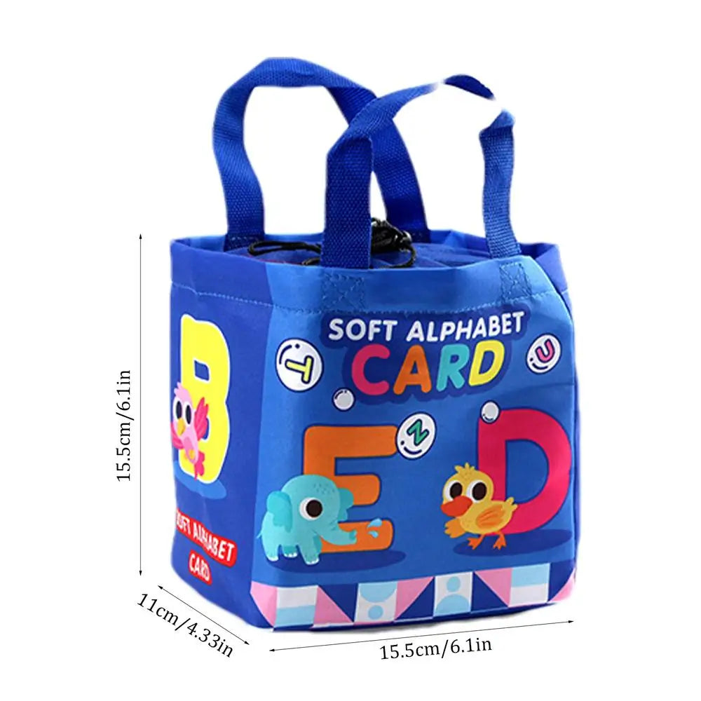 Toddler Soft Books, Alphabet Number Bath Cloth Books, Portable Early Childhood Enlightenment Books for Kids