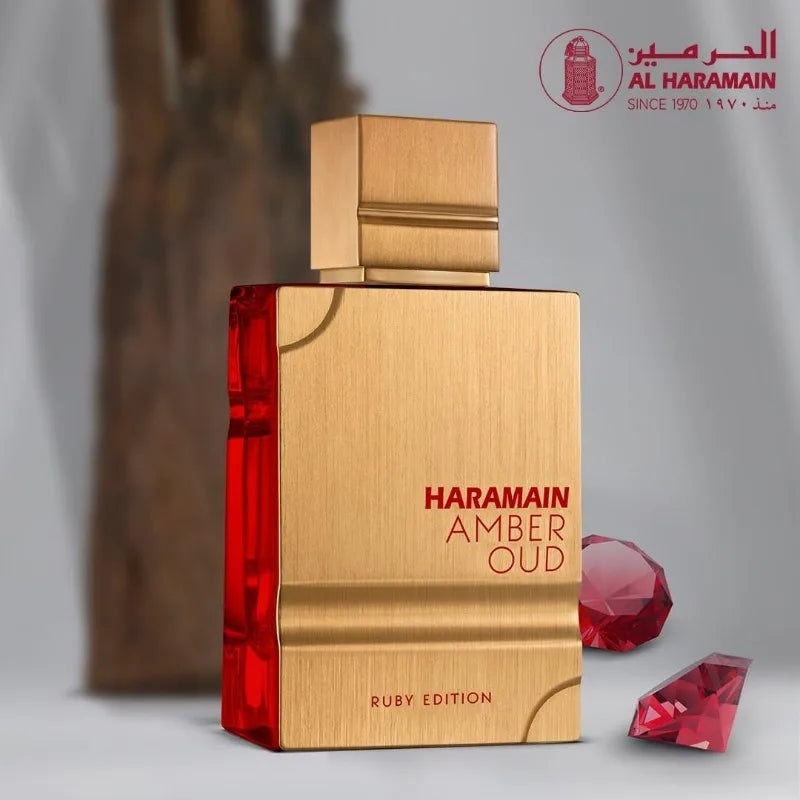 60ml Al Haramain Amber Oud Eau de Parfum, Femmen Spray Original Arab Perfumes, Lasting Noble Male Pheromone Cologne.