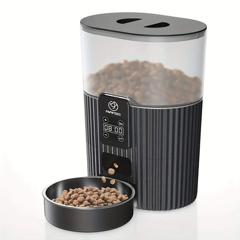 PAPIFEED cat automatic feeder dog fixed feeding machine Wi-Fi remote smart pet food dispenser