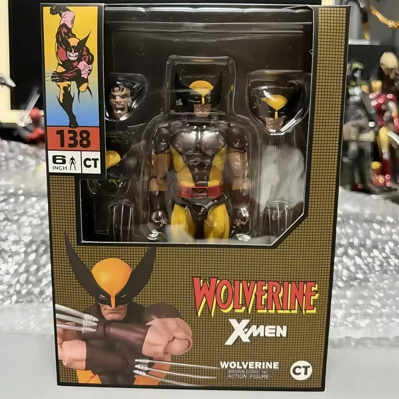 Ct Toys Wolverine Mafex 096 138 Manga Version, Action Figure, Logan Classic Battle Suit Marvel Mobile Hot Sale