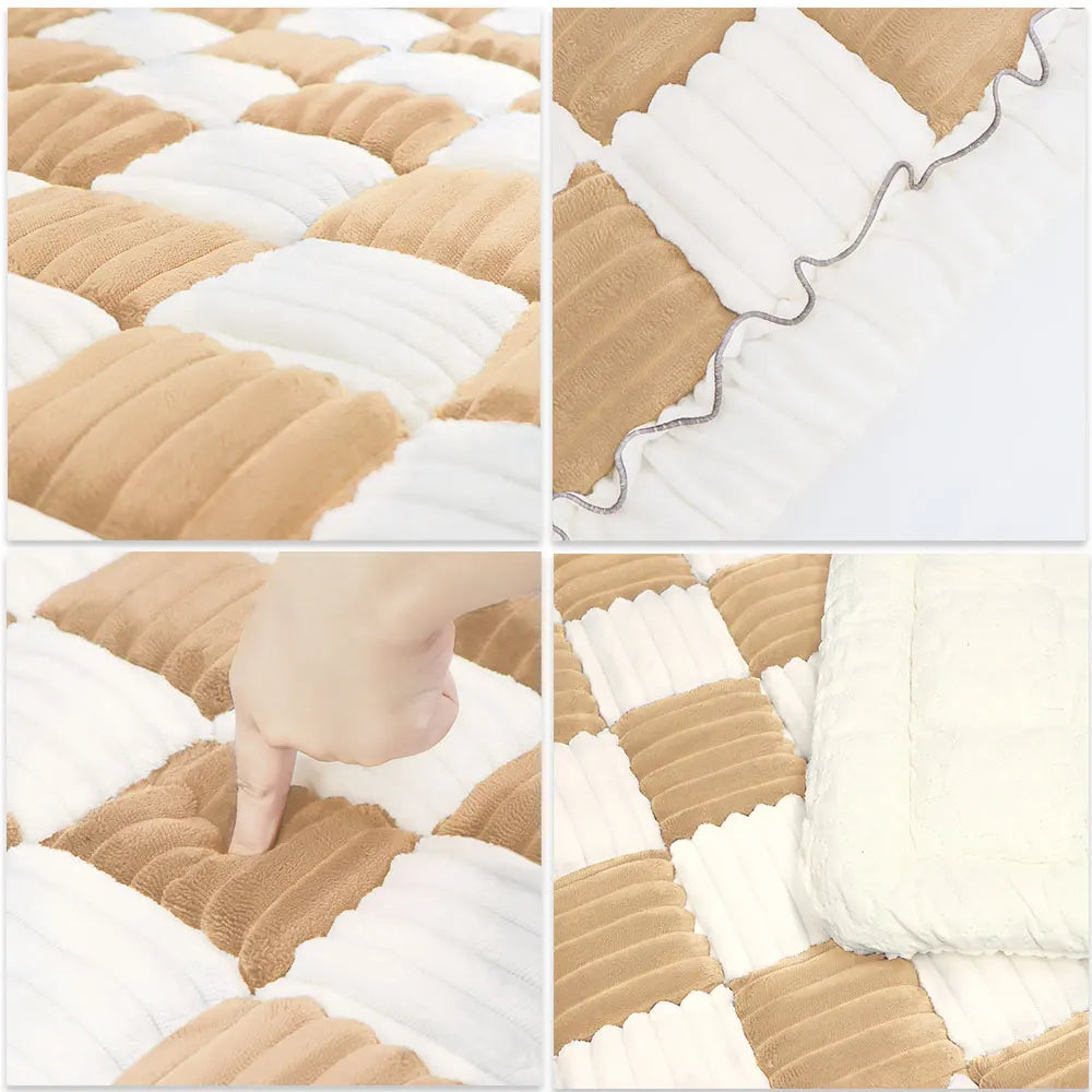 Dog Bed Warm, Mat for Car Seat Cover, Pet Cat Blanket, Anti-slip Washable Cushion Sofa Couch Cover Protector For Pets