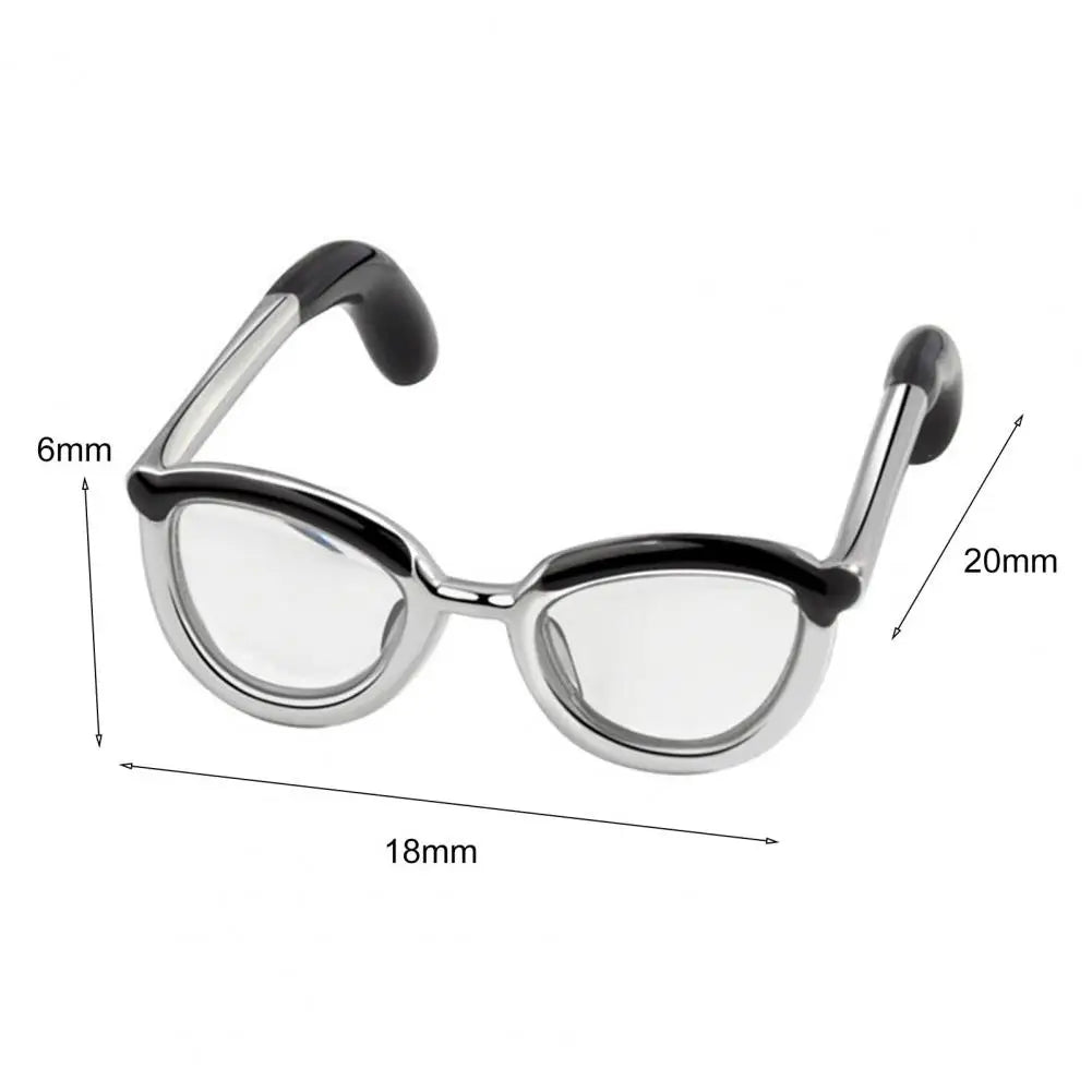 Opening Simple Women Ring Copper Adjustable Glasses Ring