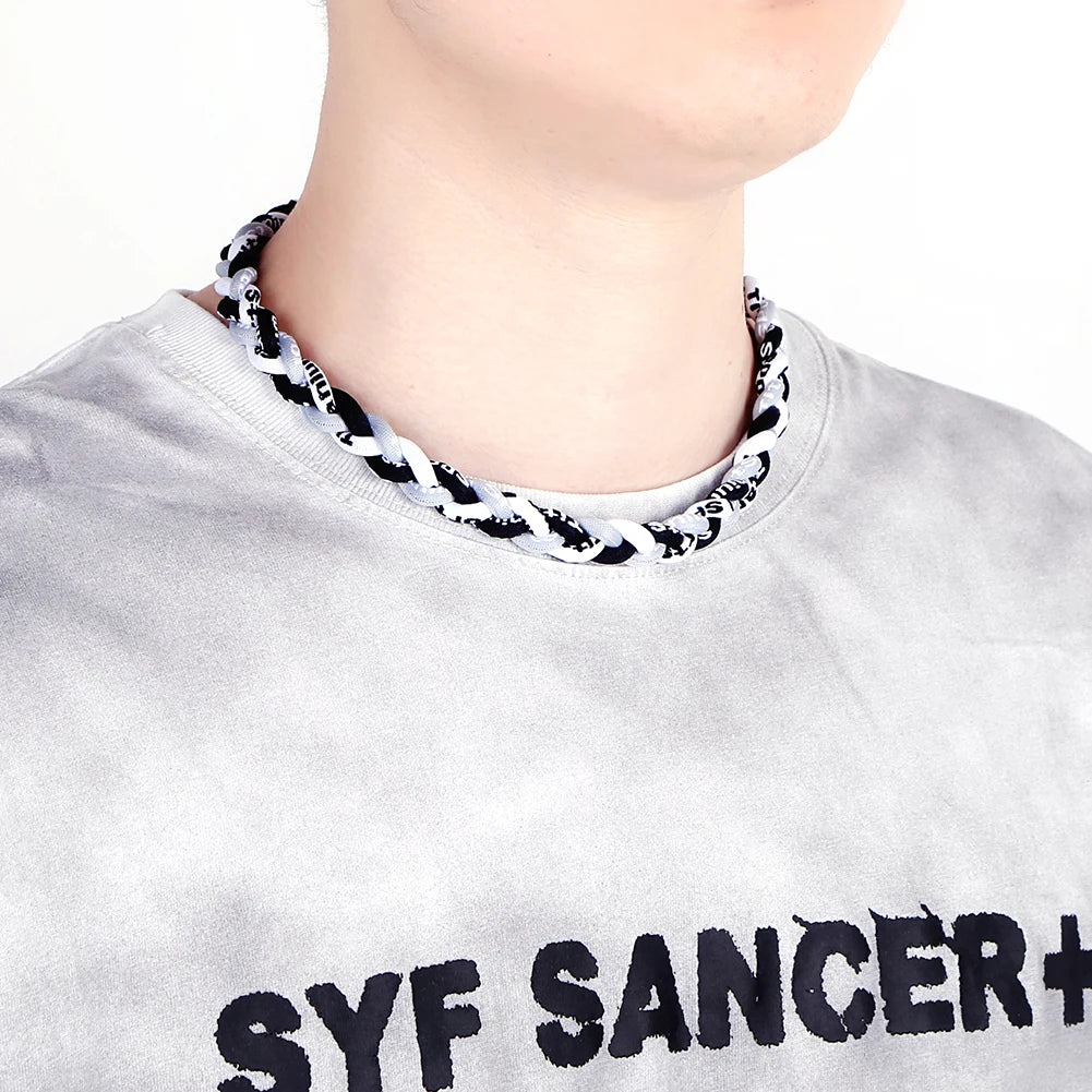 Baseball Necklace Three Braided Rope Necklace for Teenager Baseball Sports Team